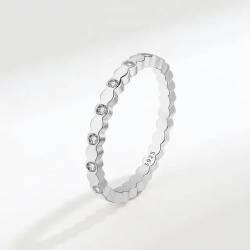 S925 Sterling Silber Ring Gold Silber Roségold Einfacher dünner Ring Frauen Ring Valentinstag Urlaub Hochzeit Licht Luxus Geschenk von GleaMora
