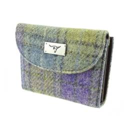 Glen Appin LB2002 Damen Harris Tweed Kleine Geldbörse, Farbe 112 Lilac Check, S, Casual von Glen Appin