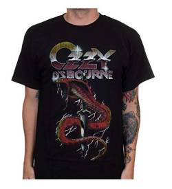 GLOBAL Ozzy Osbourne Herren Vintage Snake T-Shirt Schwarz, Schwarz, Klein von Global