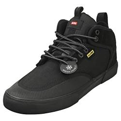 Globe Motley Mid Skateboardschuhe - Black/Black Summit - US 10.5 von Globe