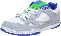 Globe Raid GBRAID2, Unisex-Erwachsene Sneaker, Weiß (White/Silver Grey/Moto Green 11721), EU 40 (UK 6.5) (US 7.5) von Globe