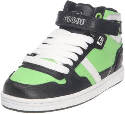 Globe Superfly-Kids Sneaker, niedrig, Unisex, Mehrfarbig Black Green, 38 EU von Globe