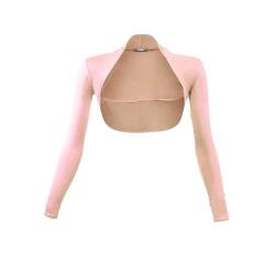 Gloop Damen Bolero Schulterjäckchen Lange Aermel Bolero,Dunkelblau ,M von Gloop