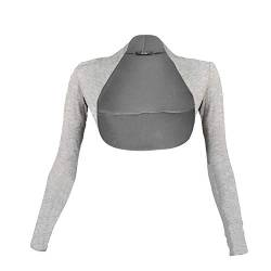 Gloop Damen Bolero Schulterjäckchen Lange Aermel Bolero von Gloop