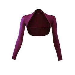 Gloop Damen Bolero Schulterjäckchen Lange Aermel Bolero von Gloop