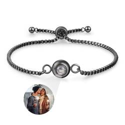 Glooraca Armbänder mit Bild innen personalisierte Foto Projektion Armband für Frauen Bild Armband personalisierte Foto Geschenke für Mama Freundin (Style 11) von Glooraca