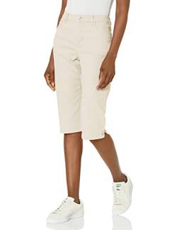 Gloria Vanderbilt Damen Amanda Skimmer Standard Shorts, Steinholz, 36 von Gloria Vanderbilt