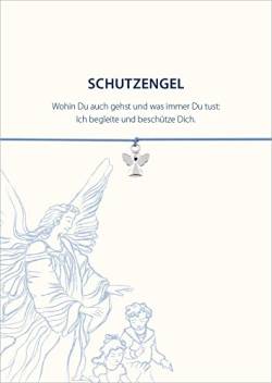 Glücksschmiedin - Schutzengel Geschenk, Grußkarte mit Armband in HELLBLAU und silberfarbenem ENGEL-Anhänger als Glücksbringer, handgefertigt von Glücksschmiedin