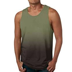 Ärmellos Tank Top Herren Tanktop Fitness Sport Shirt Unterhemd Schnelltrocknendes Atmungsaktiv Muskelshirt Sommer Funktionsshirt Gym Running Achselshirts Trägershirts Weste Tee Bodybuilding (AG, XL) von Glücksvogel