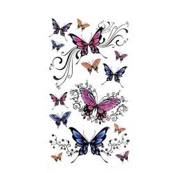 2 Bilder Von Sexy Und Schönen Bunten Schmetterlingen Wasserdicht Weiblich Langlebig Realistisch Temporäre Tattoo-Aufkleber Auf Knöchel Und Arm Tattoo-Aufkleber Fake-Tattoo von GoDdis