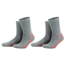 GoWith 2 Paar Alpaka Wollsocken Herren Damen Unisex Thermo Crew Socken für Wandern Arbeit Outdoor Mod:6005 von GoWith