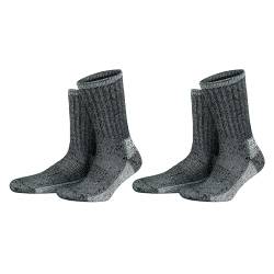 GoWith 2 Paar Alpaka Wollsocken Herren Damen Unisex Thermo Crew Socken für Wandern Arbeit Outdoor Mod:6006 von GoWith