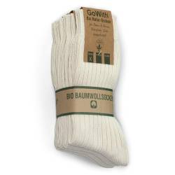 GoWith 4 Paar 97% Gekämmte Natur Baumwolle Socken, Seamless Dicke Bio Socken für Herren und Damen, Gewaschen Arbeitsocken, Atmungsaktiv Wandersocken, Boot Socken für Outdoor, 35-37 Model: 3013 von GoWith