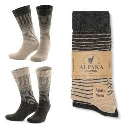 GoWith Alpaca Wool Socks for Men and Women, Unisex Thermal Crew Socks for Hiking, Work, Outdoor, Mod:3098 von GoWith
