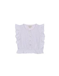 GOCCO Baby - Mädchen Camiseta Con TABLITAS Volante EN SISA Y Kurzarm Shirt, Blanco OPTICO, von Gocco
