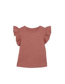 GOCCO Baby - Mädchen Camiseta Con Volante Kurzarm Shirt, Coral, von Gocco