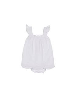 GOCCO Baby - Mädchen Vestido Bordados PALMERAS Kleid, Blanco OPTICO, von Gocco