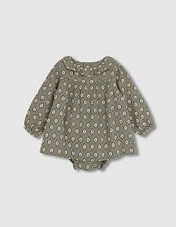 Gocco Baby-Mädchen Bedrucktes Rüschenausschnitt Kleid, Grün, neu, 12-18 Monate von Gocco