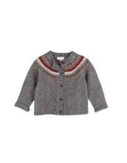 Gocco Baby-Mädchen Jacke Greca Pullover, Mittelgrau (Gris Medio Melange), 9-12 Monate von Gocco