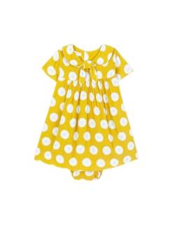 Gocco Baby-Mädchen Vestido Nudo Kleid, Hellorange, 98 von Gocco