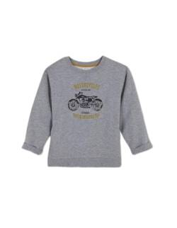 Gocco Jungen Motorrad Sweatshirt, hellgrau Melange, 11-12 Jahre von Gocco