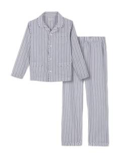 Gocco Jungen gestreifter Schlafanzug Pyjamaset, Dunkelgrün, 9-10 Jahre von Gocco