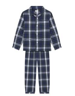 Gocco Jungs Pijama Largo Cuadros Langer Schlafanzug mit Karomuster, Blau neu, 8 Jahre von Gocco