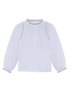 Gocco Mädchen Blusa Blanca DE Popelin Con Bordados Hemd, weiß, 10 Jahre von Gocco