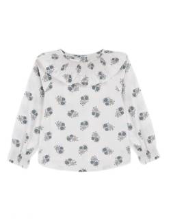 Gocco Mädchen Blusa Estampado Flores Cuello ENGOMADO Hemd, ekrü, 4 Jahre von Gocco