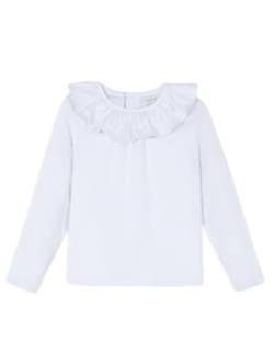 Gocco Mädchen Camiseta Cuello Volante Unterhemd, weiß, 4 Jahre von Gocco