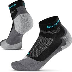 Gococo Light Sport Dünne Quarter Sport- und Laufsocken, Atmungsaktiv, Schweißableitend, Anti-blasen für Damen & Herren, 35-38 von Gococo