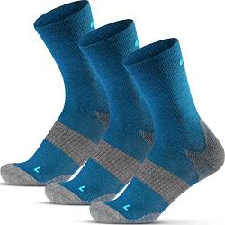 Gococo Technical Cushion High Wool 3-pack Sportsocken für Laufen und Wandern, Merino wolle, Anti-Blasen Polsterung, für Damen & Herren, 39-41 von Gococo