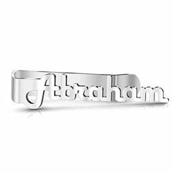 Benutzerdefinierte Krawattenklammer Gravierter Name Personalisierte Benutzerdefinierte Gravierte Krawattennadel Pin Krawatte Hochzeit Business Clips für Männer Papa Hochzeitsgeschenk Groomsmen von Godchoices