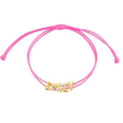 Benutzerdefiniertes Bubble 3D-Buchstabenarmband, Personalisiertes Buble-Anfangsarmband für Frauen, Namensperlenarmband, Individueller Namensschmuck für Frauen, Mütter und Mädchen von Godchoices