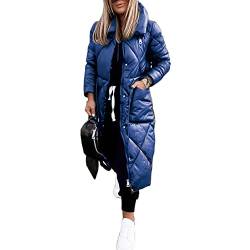 Godoboo Damen Winter Daunenjacke Lang Daunenmantel Steppmantel Warmer Daunenjacke mit Kapuze Casual Wintermantel Winter Jacken Outdoor Mantel von Godoboo