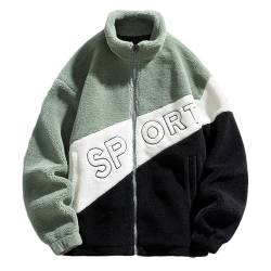 Godoboo Herren Teddy Fleece Jacke Warm Plüschjacke Sweatjacke Fleecejacke Winterparka Herbst Winter Fleecejacken Casuale Zip Cardigan Oberbekleidung Teddy Fleece von Godoboo