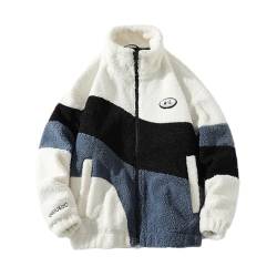 Godoboo Herren Teddy Fleece Jacke Warm Plüschjacke Sweatjacke Fleecejacke Winterparka Herbst Winter Fleecejacken Casuale Zip Cardigan Oberbekleidung Teddy Fleece von Godoboo