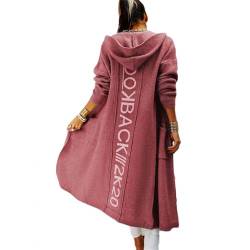 Godoboo Strickjacke Damen Lang Grobstrickjacke Strickpullover Winter Elegant Offen Lang Strickcardigan Langarm Strickmantel Warm Strickpullover Outwear Strickmantel Sweater von Godoboo