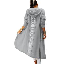 Godoboo Strickjacke Damen Lang Grobstrickjacke Strickpullover Winter Elegant Offen Lang Strickcardigan Langarm Strickmantel Warm Strickpullover Outwear Strickmantel Sweater von Godoboo