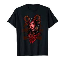 Succubus Mittelalterliche Mythologie Dämon Horror Gruselig Halloween T-Shirt von Gods Demons Monsters Mythology Dark Art