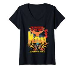 Godzilla Mothra Guardian of Peace T-Shirt mit V-Ausschnitt von Godzilla