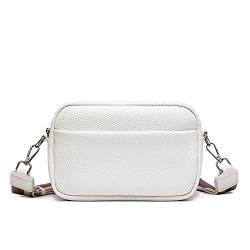 Goecice Umhängetasche Damen Klein stylisch Pu Leder Crossbody Bag Breiter Gurt tasche Handytasche mit abnehmbarem Schultergurt für tägliches Arbeiten Verabredungen Einkaufen Reisen von Goecice