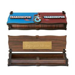 Gök-Türk Box Schatulle Aufbewahrung für Tesbih Gebetskette 'Trabzonspor' aus Holz Handgemacht (mit Gravur) von Gök-Türk