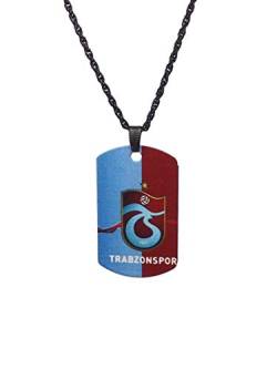 Gök-Türk Halskette Künye für Herren Unisex mit Anhänger Trabzonspor TS - Blau von Gök-Türk