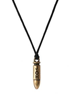 Gök-Türk Halskette für Herren JÖH Jandarma Özel Harekat mit schwarzer Schnur Kugel Bronze Farbe von Gök-Türk