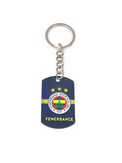 Gök-Türk Schlüsselanhänger Fenerbahce FB für Fußballfans - aus Metall Silber Farbe von Gök-Türk