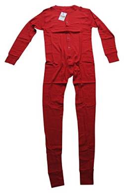 Long John rot Unterwäsche für Cowboys, Skiunterwäsche, Schlafanzug, Größe:L von Görtrud