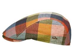 Göttmann Jackson Bunte Flatcap aus Leinen mit UV-Schutz - Mehrfarbig (53) - 58 cm von Göttmann