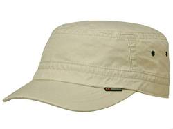 Göttmann Santiago Army Cap mit UV-Schutz aus Baumwolle - Hellgrau (10) - 59 cm von Göttmann