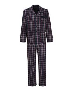 Götzburg 451976 Button Pyjama Blue Check 52 von Götzburg